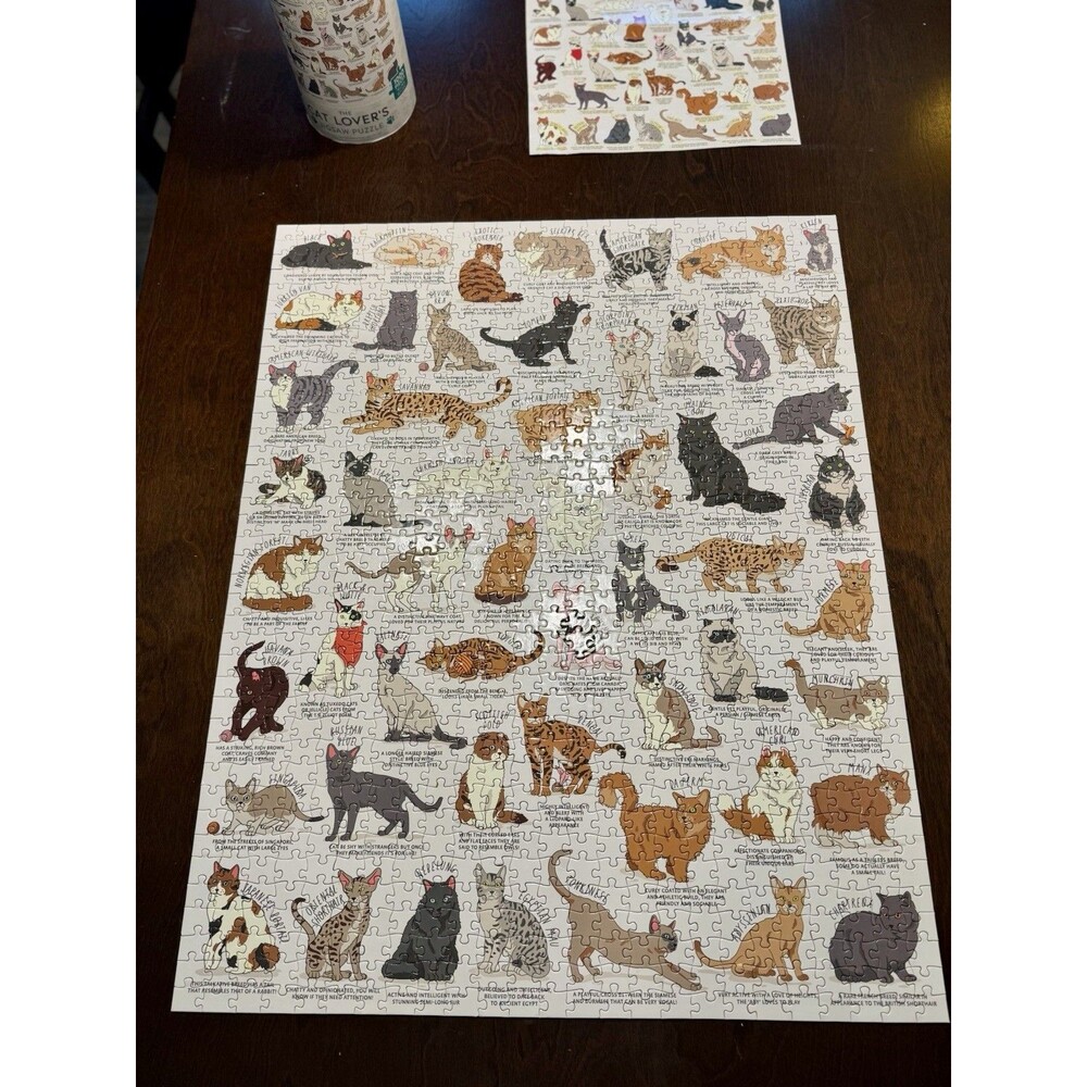 Ridley's The Cat Lovers 1000 Piece Jigsaw Puzzle Complete with instructions